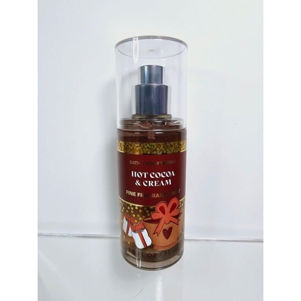 HOT COCOA & CREAM Bath & Body Works Fragrance Mist Travel size 2.5oz New
